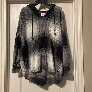 American Eagle Super Soft Flannel Hoodie